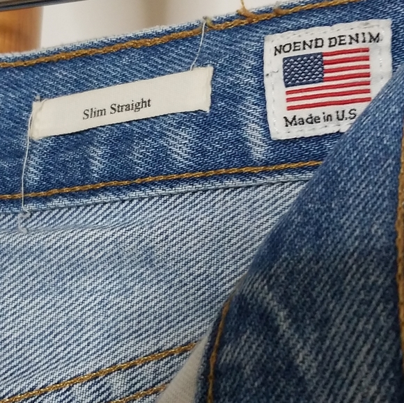 NOEND Slim Straight Denim Jeans Size 24 - Picture 6 of 7